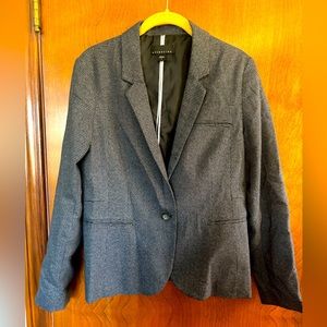 Herringbone tweed blazer size 8